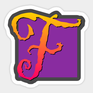 Letter F Sticker